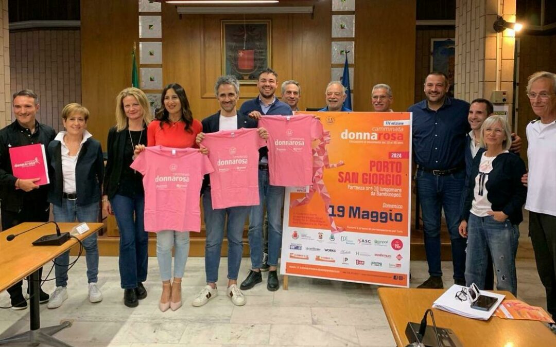 Donna Rosa, c’è profumo d’estate a Porto San Giorgio: sport e solidarietà vanno a nozze. Iscrizioni alla camminata sul lungomare